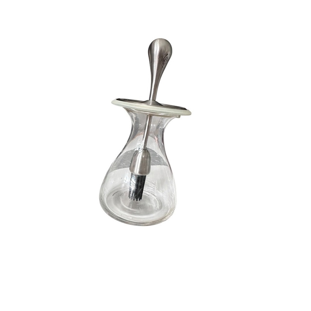 WMF Basting Brush and Glass Carafe Set Silver Clear‎ Excellent Integrated Lid